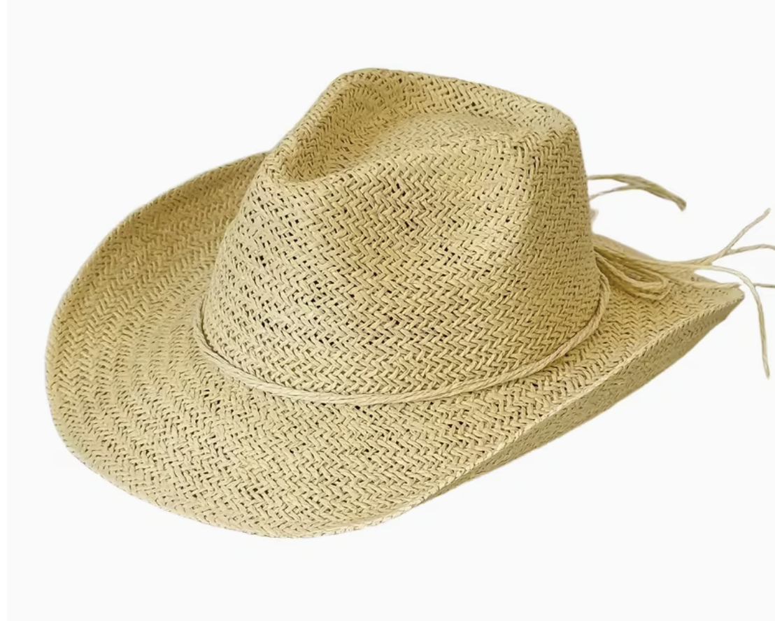 The Wide Brim natural straw hat, ready to personalise