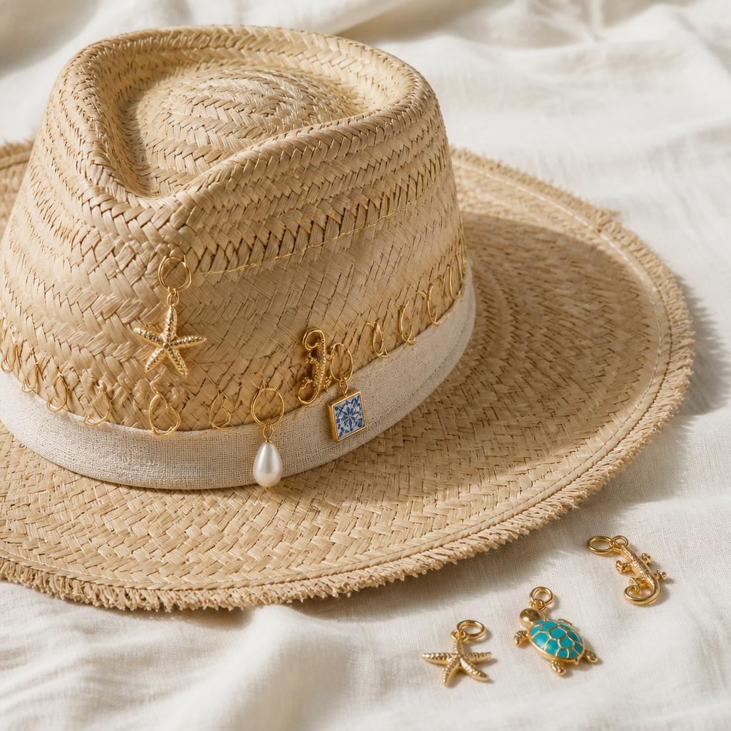 The Collector's Hat natural straw hat, adult size, ready to personalise